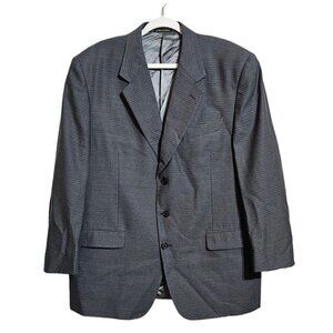Principe made in Italy gray check Super 110 wool jacket blazer